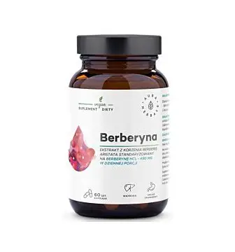 Berberyna 490 mg, HCL, Berberis aristata, kapsułki 60 szt. – Aliness